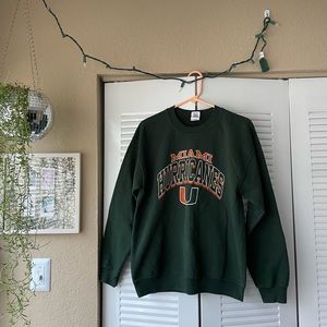 Miami Hurricanes UofM pullover jacket